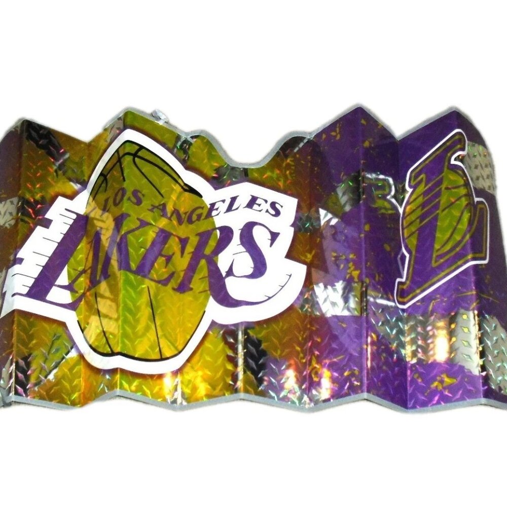 Los Angeles Lakers Car Automobile Sun Shade Front Window 57 inches X 23 Inches